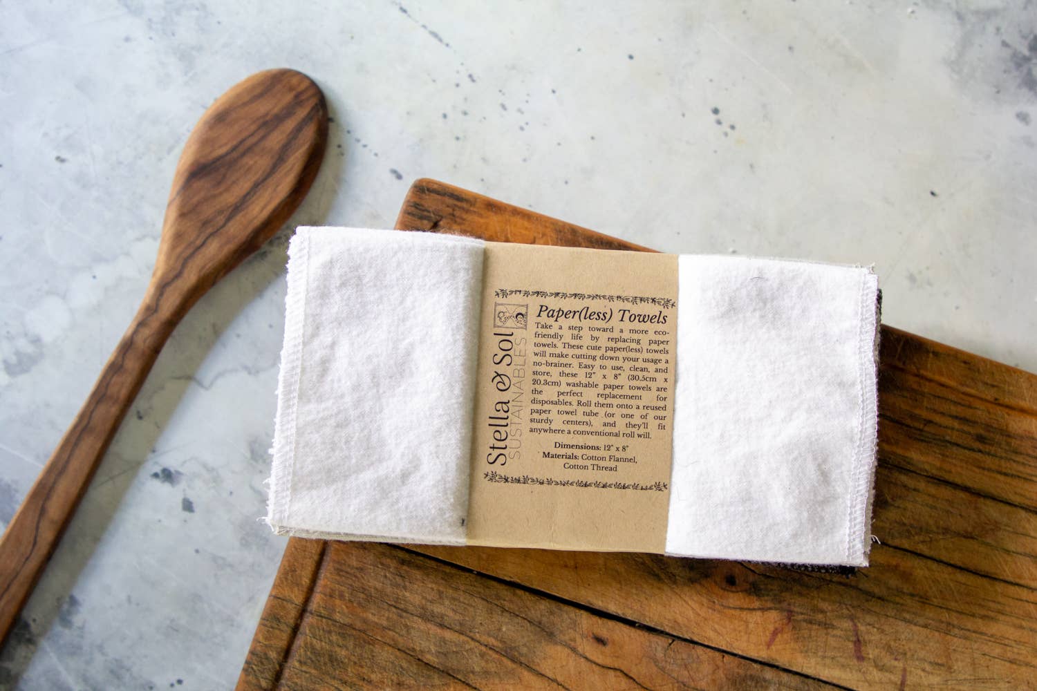 10 White Washable Paperless Towels